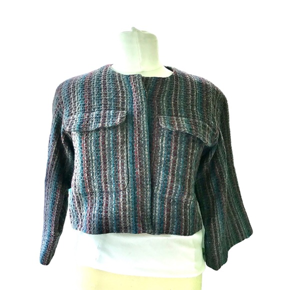 Vintage Peabody House Wool Cropped Jacket Sz13/14 - Picture 1 of 11